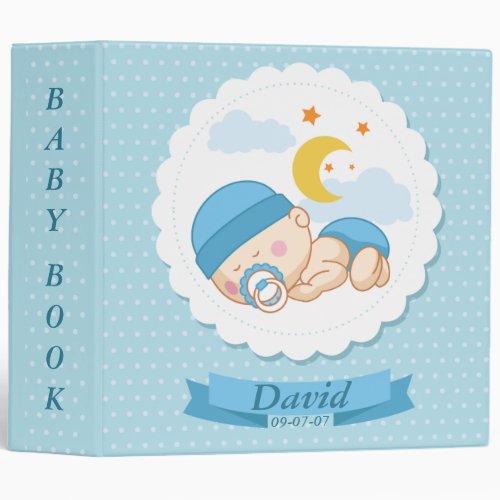 Sweet Infant Boy Baby BookPhoto Album Binder