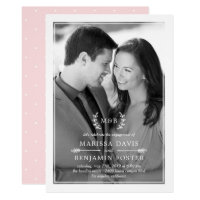 Sweet Initials EDITABLE COLOR Photo Invitation