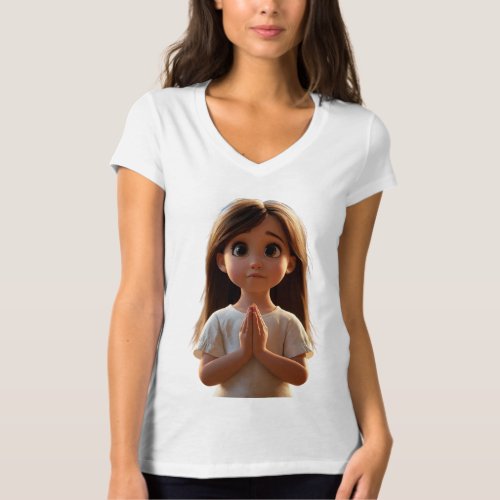  Sweet Innocence Toddler Girl with Straight Hair T_Shirt