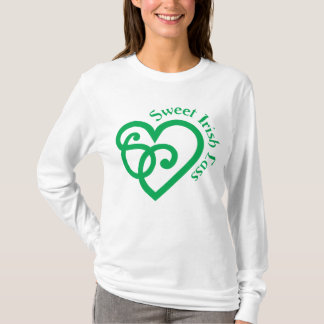 Sweet Irish Lass Celtic Heart Knot  Design T-Shirt
