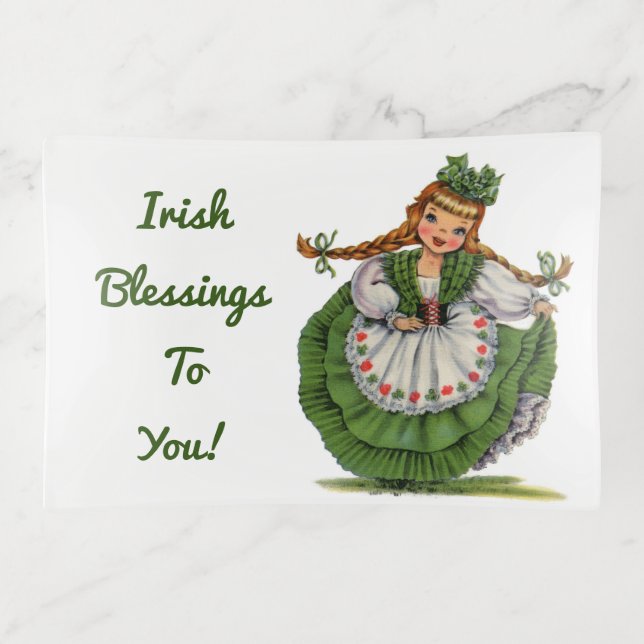 Sweet Irish Miss Trinket Tray (Front)