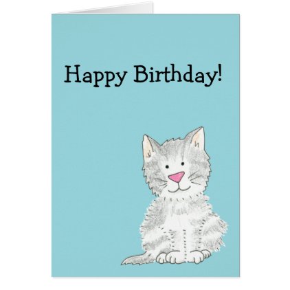 Sweet, irresistible kitten note card