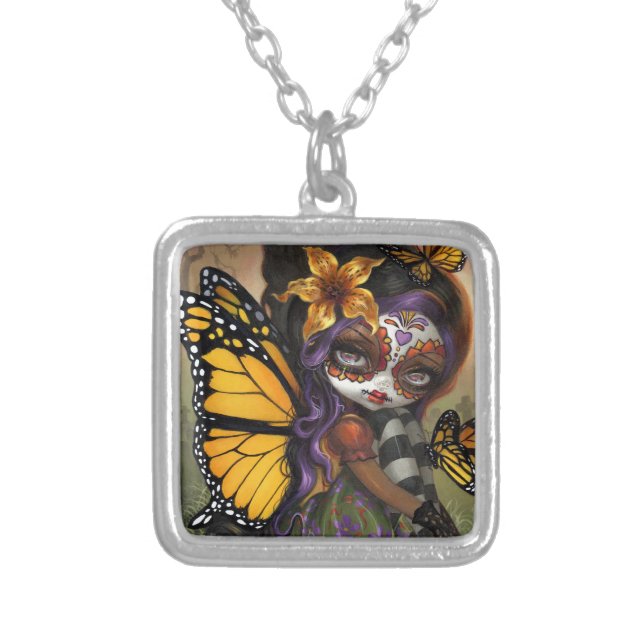 "Sweet Isabella" Silver Plated Necklace (Front)