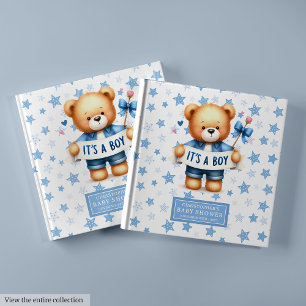 Sweet It’s a Boy Teddy Bear Baby Shower Guest Book