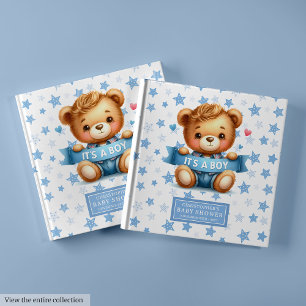 Sweet It’s a boy teddy bear guest book little boy