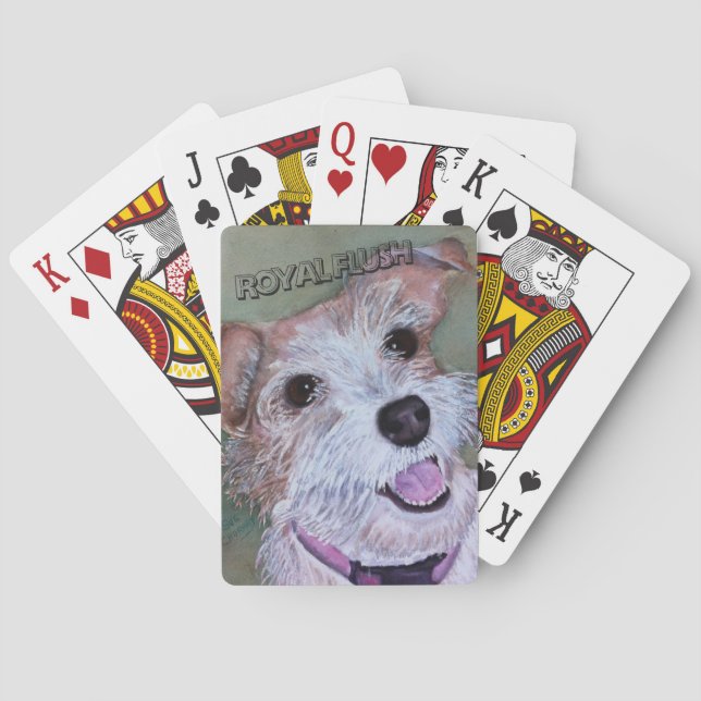 SWEET JACK RUSSELL POKER CARDS (Back)