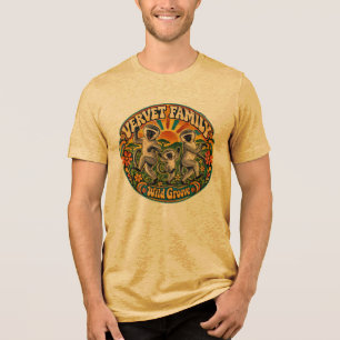 Sweet Jam Psychedelic Vintage Face T-Shirt Tri-Blend Shirt