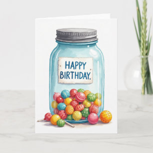 Sweet Jar Birthday Card