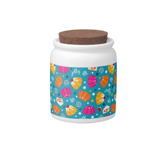 Sweet Jelly Pattern Candy Jar (Front)