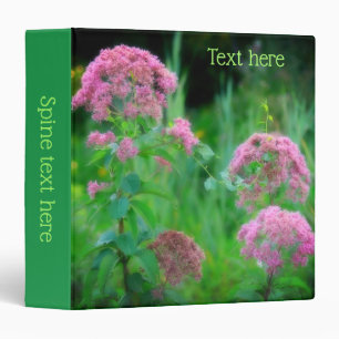 Sweet Joe Pye Weed Wildflower Personalized 3 Ring Binder