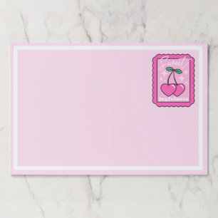 Sweet Joyfulness Cherry Hearts Stamp Paper Pad