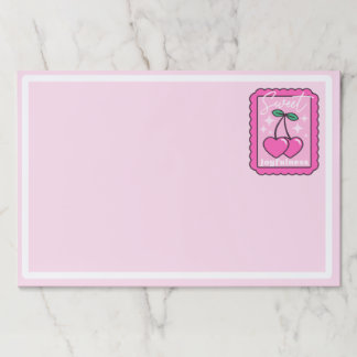 Sweet Joyfulness Cherry Hearts Stamp Paper Pad