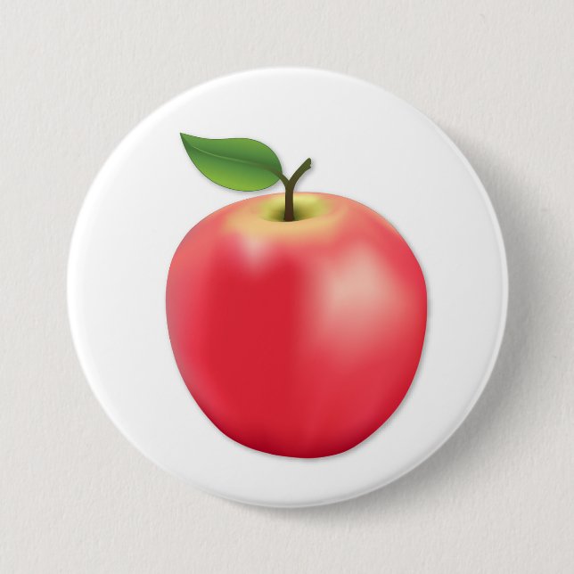Sweet, Juicy Apple  Button (Front)