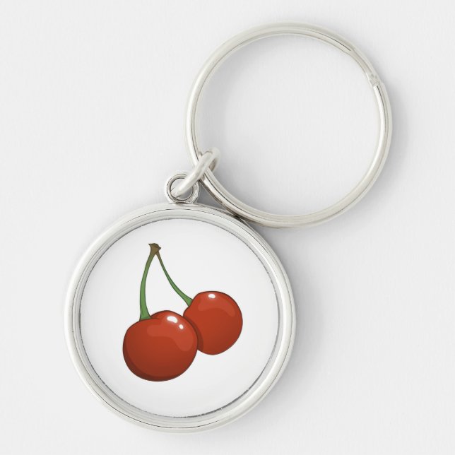 Sweet Juicy Cherries on a Key Chain  (Front)