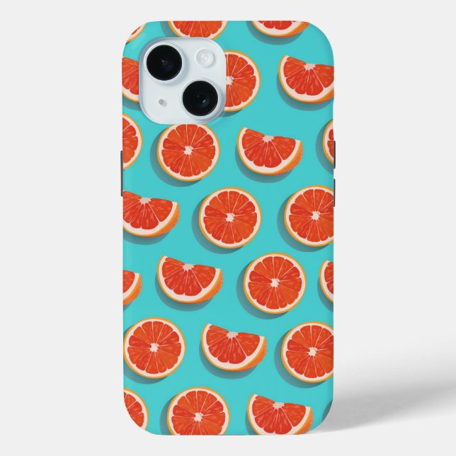 Sweet Juicy Orange Pattern Case-Mate iPhone Case (Back)