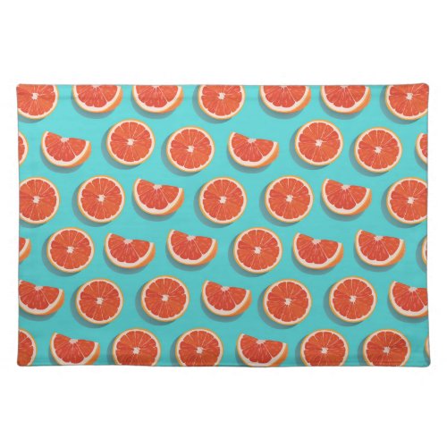 Sweet Juicy Orange Pattern Cloth Placemat