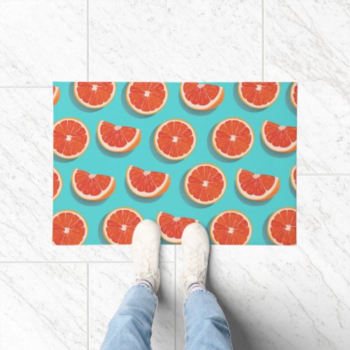 Sweet Juicy Orange Pattern Doormat