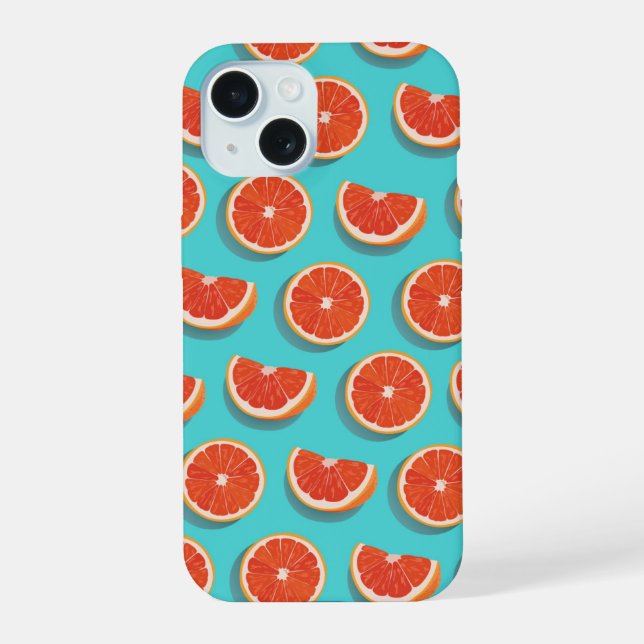 Sweet Juicy Orange Pattern Iphone Case (Back)