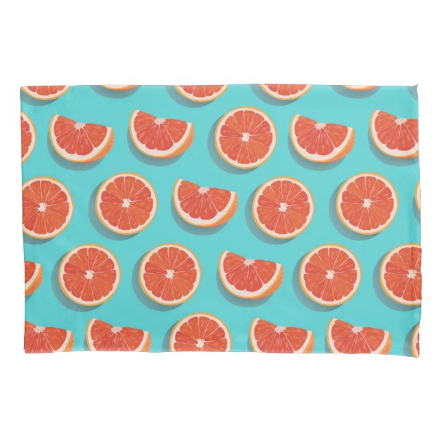 Sweet Juicy Orange Pattern Pillow Case (Front-Left)