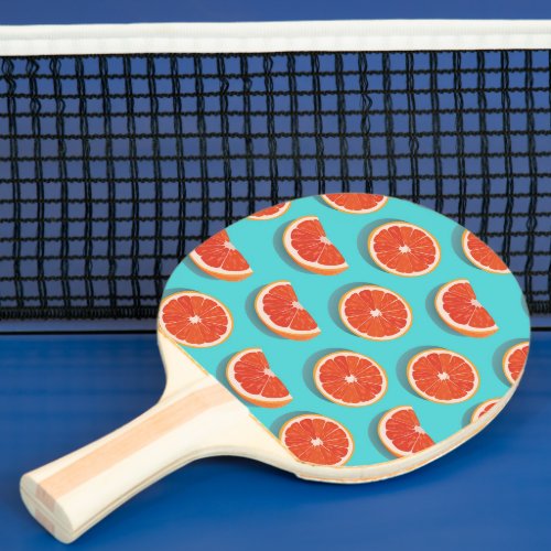 Sweet Juicy Orange Pattern Ping Pong Paddle