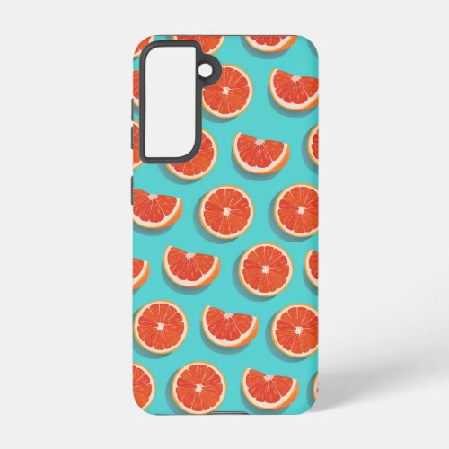 Sweet Juicy Orange Pattern Samsung Galaxy S21 Case