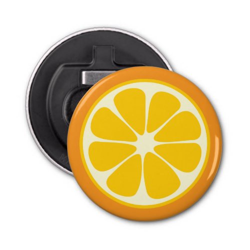 Sweet Juicy Orange Tropical Citrus Fruit Slice Bottle Opener