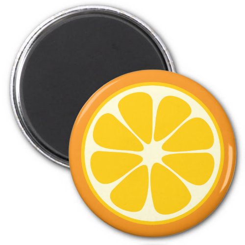 Sweet Juicy Orange Tropical Fruit Slice Kitchen Magnet