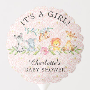 Sweet Jungle Animals Baby Shower Balloon