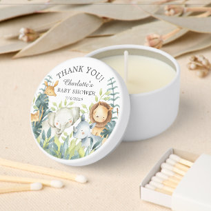 Sweet Jungle Animals Mini Candle Favors