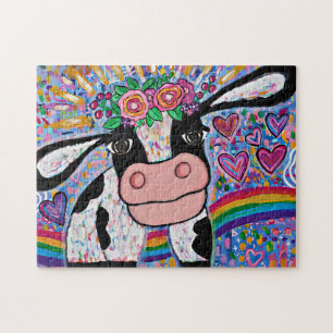 Sweet Katie Cow Puzzle 252 Piece