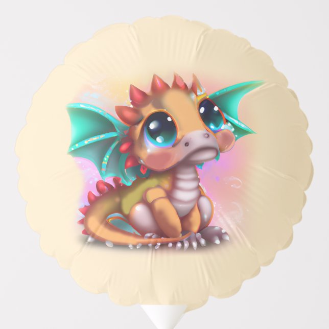 Sweet Kawaii Baby Dragon Balloon (Front)