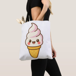Sweet Kawaii Ice Cream Tote Bag