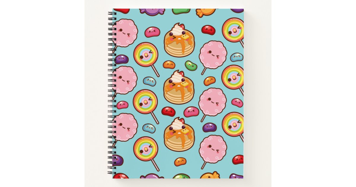 Kids Kawaii Sketchbook: Drawing notebook with cute cupcake and clouds