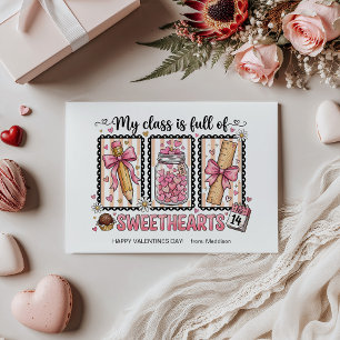 Sweet Kids Classroom Valentines Day Note Card