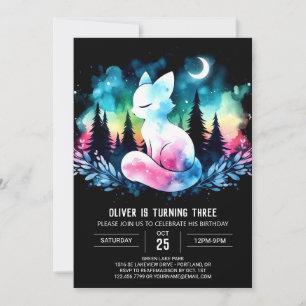 Sweet Kitten Cat Birthday Invitation
