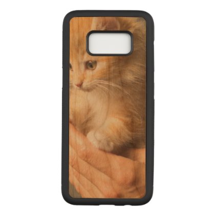 Sweet Kitten in Good Hand Carved Samsung Galaxy S8 Case