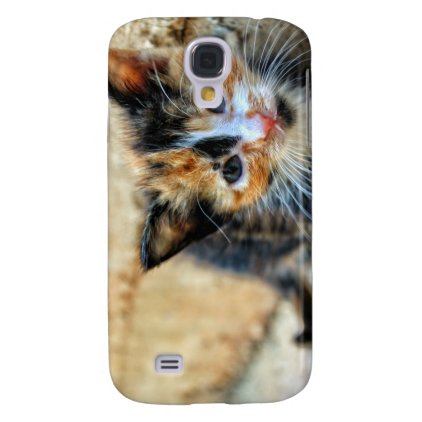 Sweet Kitten looking at YOU Galaxy S4 Cover