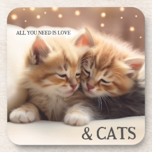 Sweet Kittens Cute Cat Coaster