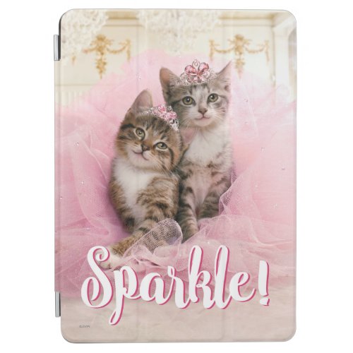 Sweet Kittens in Tiaras and Pink Sparkly Tutu iPad Air Cover