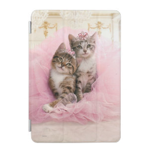 Sweet Kittens in Tiaras and Pink Sparkly Tutu iPad Mini Cover