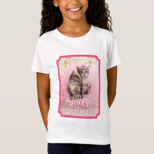 Sweet Kittens in Tiaras and Pink Sparkly Tutu T_Shirt
