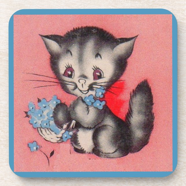 sweet kitty cat coaster (Front)