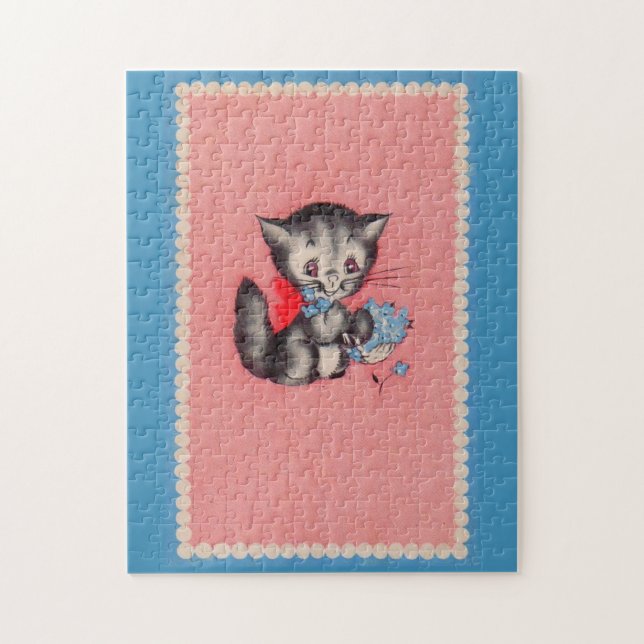 sweet kitty cat jigsaw puzzle (Vertical)