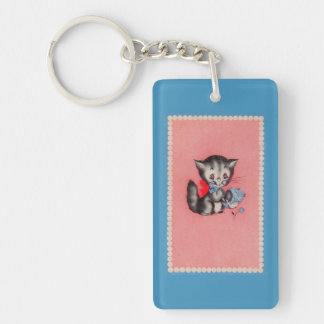 sweet kitty cat keychain