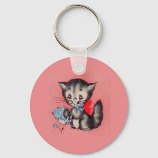 sweet kitty cat keychain