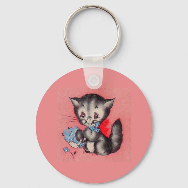 sweet kitty cat keychain (Front)