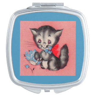 sweet kitty cat mirror for makeup