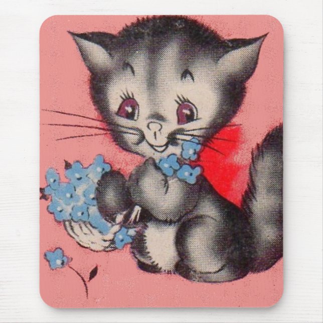 sweet kitty cat mouse pad (Front)
