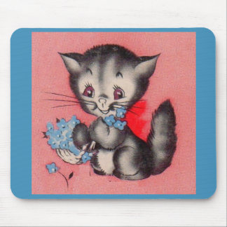 sweet kitty cat mouse pad