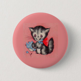 sweet kitty cat pinback button